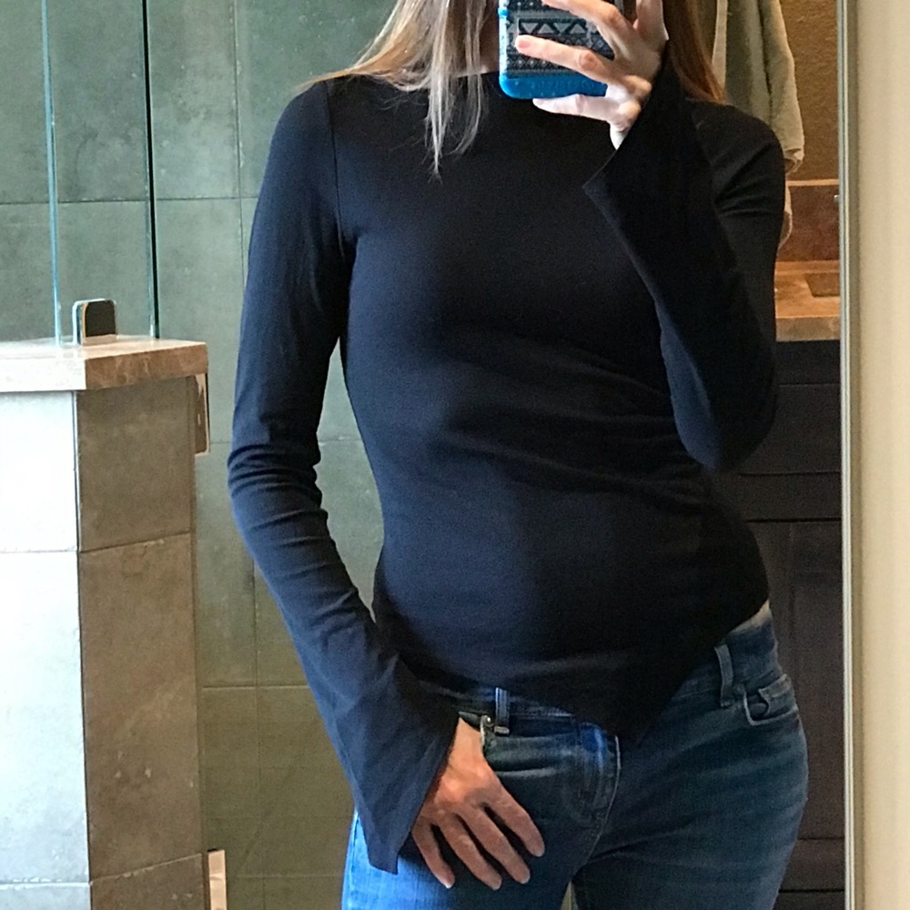 Rampage Black Sheer Top
